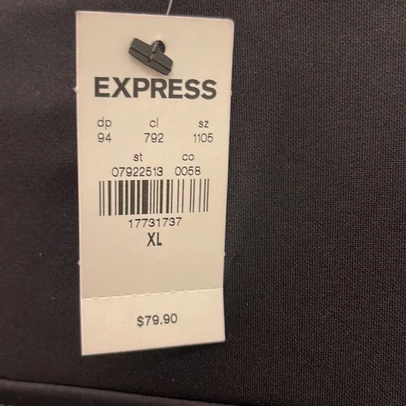 Express Black Dress, V-Neck, Adjustable straps XL- NWT - Picture 6 of 6